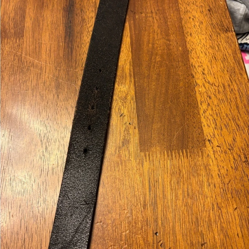 Rare Kidrobot Men's leather Belt with Blue Buckle